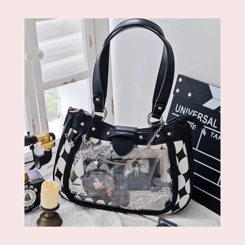 Star Rhombus Ita Bag Large Capacity Large Window Sevazagu Sweet & Cool Versatile Shoulder Bag