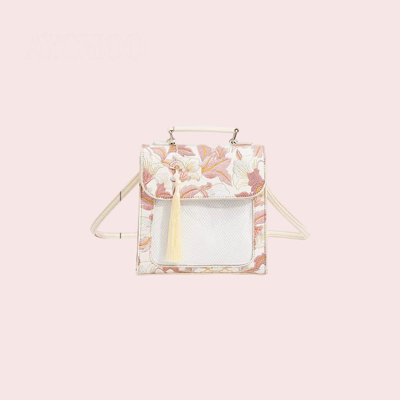 Daily Wear Ancient Style Transparent Badge Anime Backpack Compact Itabag Merchandise Aesthetic