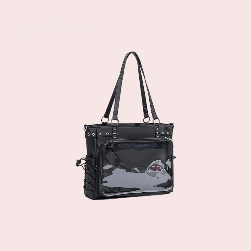 Nylon Itabag - Large-Capacity Tote Convertible Handheld/Crossbody/Backpack