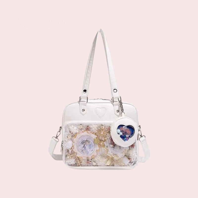 Itabag One-Shoulder Crossbody Large-Capacity Commuter Bag Goods Badge Doll Bag
