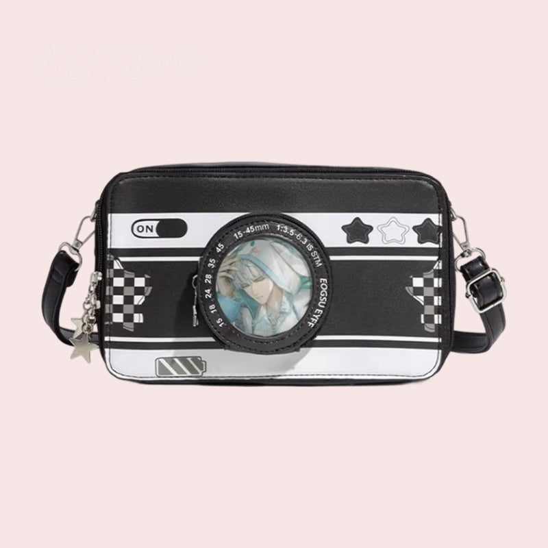 Camera Itabag Small-Capacity Shoulder and Crossbody Bag for Badge Display Versatile Bag