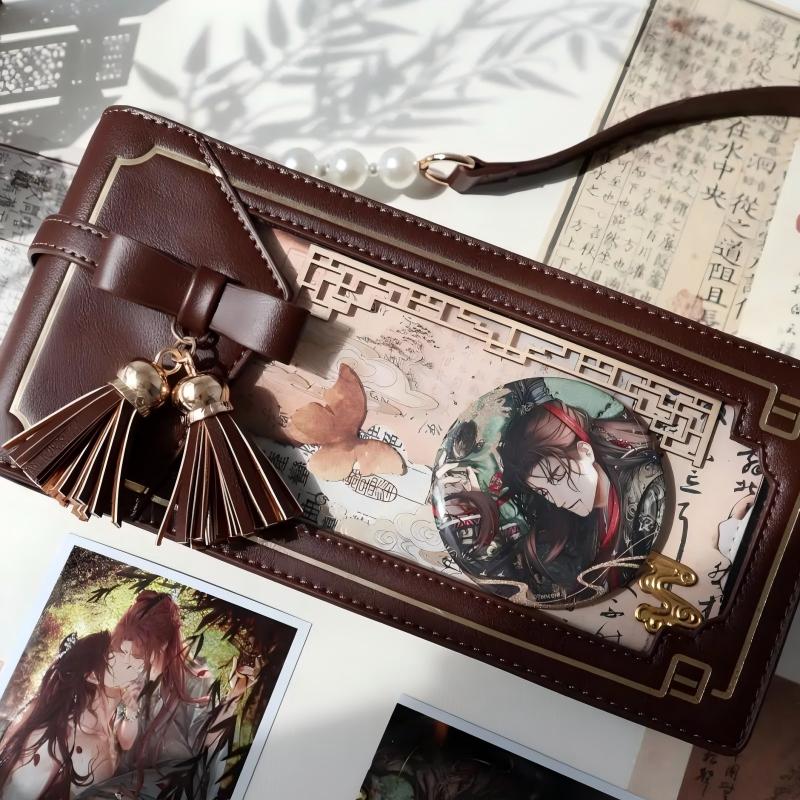 Multi-Color Zippered Anime Classic Chinese Style Gorgeous Ita Shoulder Bag