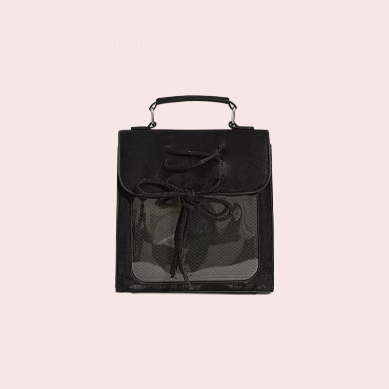 Everyday Itabag for Badge Display Clear Crossbody Bag for Anime and Game Culture with Strap for Women