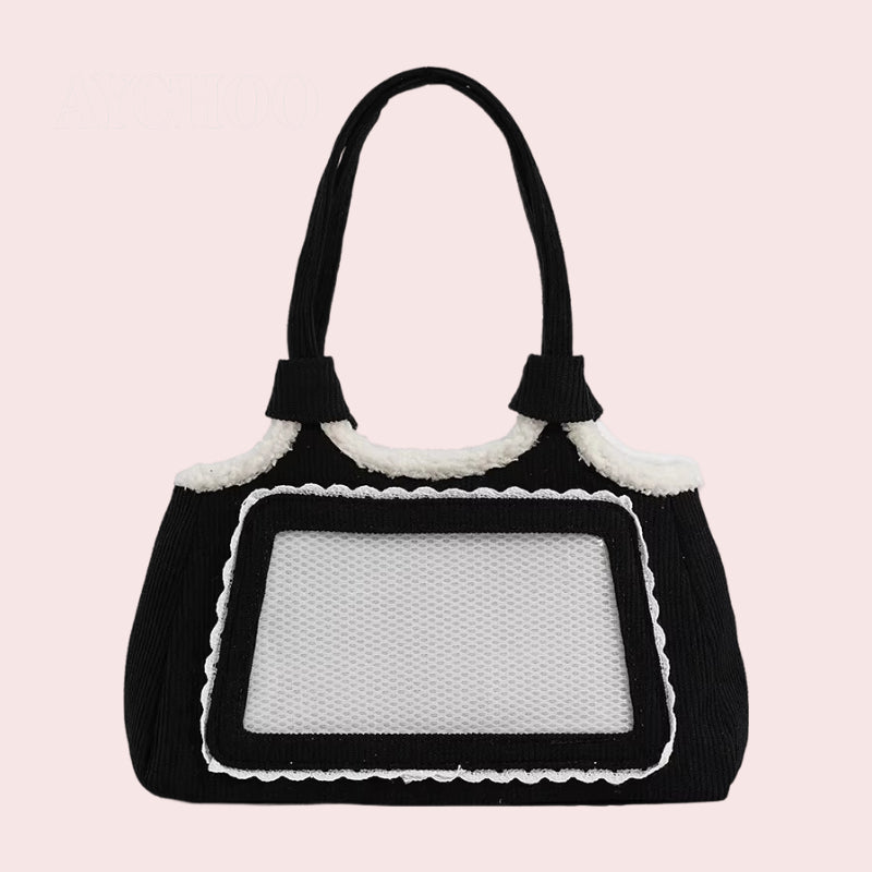 Xue Rong Huhu New Corduroy Casual Shoulder Itabag Gorgeous Secondary Yuan Merchandise
