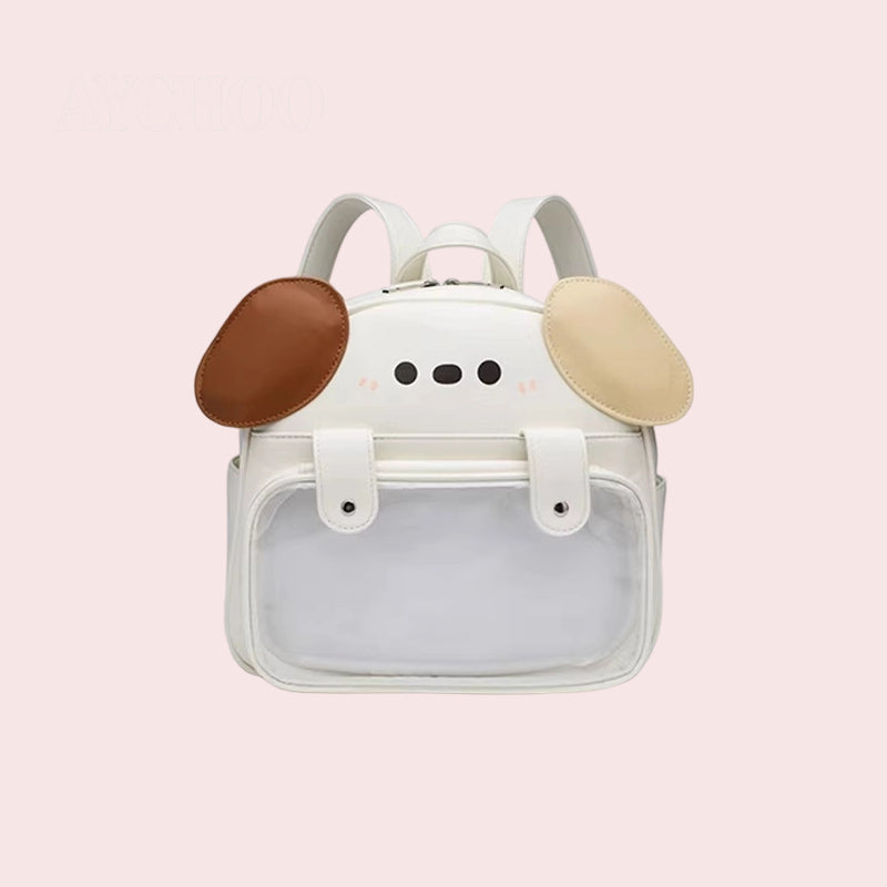 Dog Style Tummy Ache Small Capacity Ita Bag Versatile Backpack