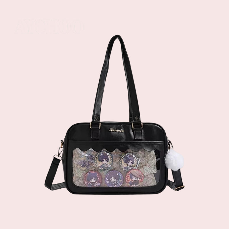 Schoolgirl JK-Style Small-Capacity Itabag Crossbody Lolita Handheld Badge Bag