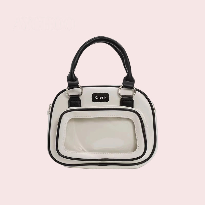 Ita Bag Handheld Crossbody Backpack Small Capacity Badge Display Daily Otaku Style