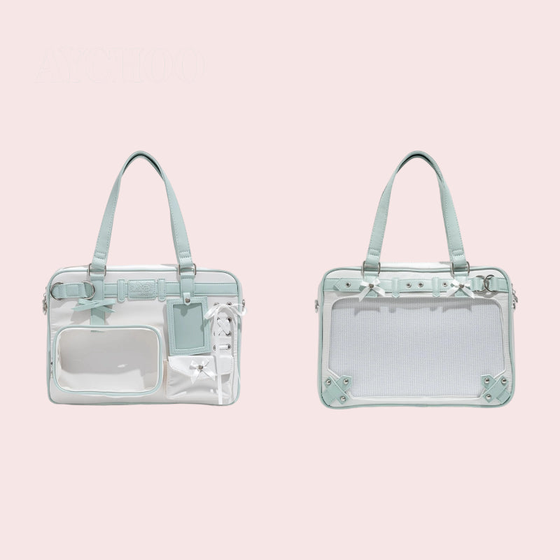 Large Capacity Double-Sided Anime-Inspired Panel Handbag/Shoulder Bag itabag