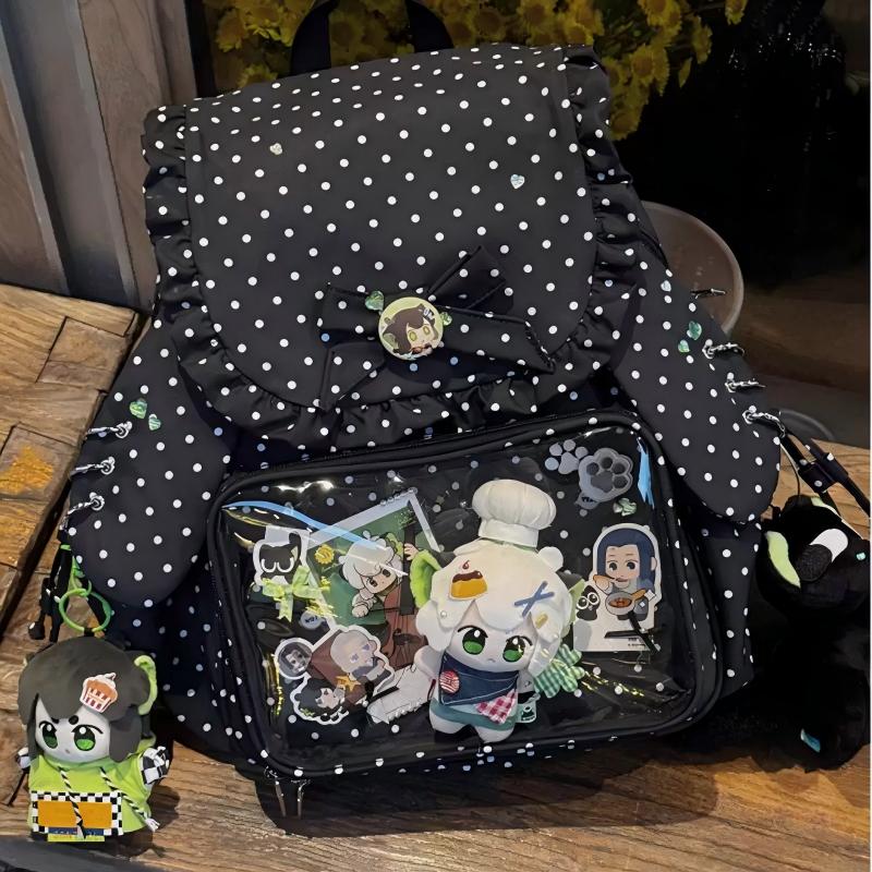 Multi-Color Bow Zippered Daily Japanese College Style Princess Ita Backpack