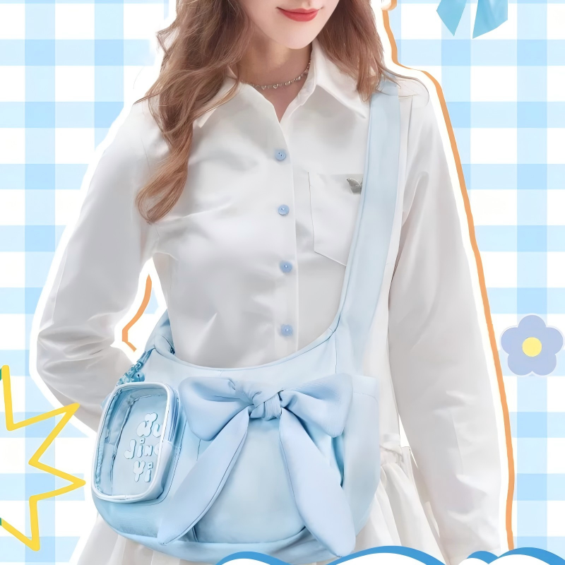 Blue Bow Miku Wego Daily Sweet Ita Shoulder Bag