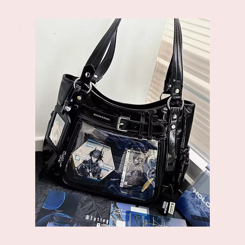 Punk Sweet Ita Bag Large Capacity Large Window Sevazagu Sweet Cool Versatile Shoulder Bag