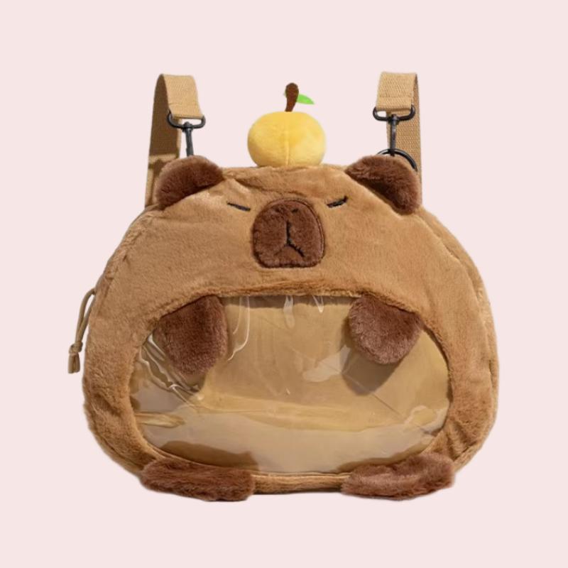 Brown Zippered Daily Sweet Ita Backpack
