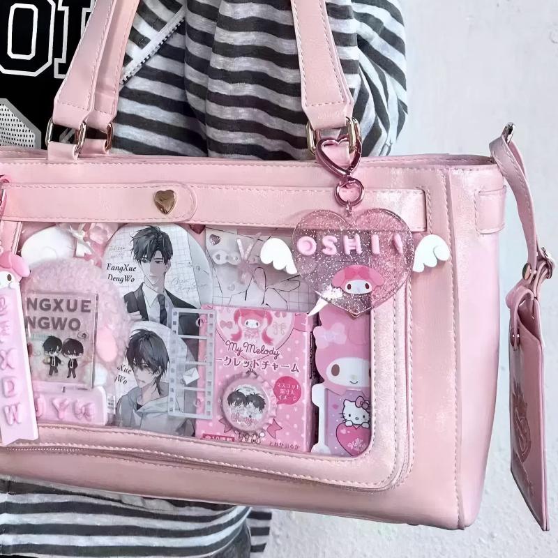 Multi-Color Zippered Anime Daily Sweet College Style Gift Box Ita Shoulder Bag