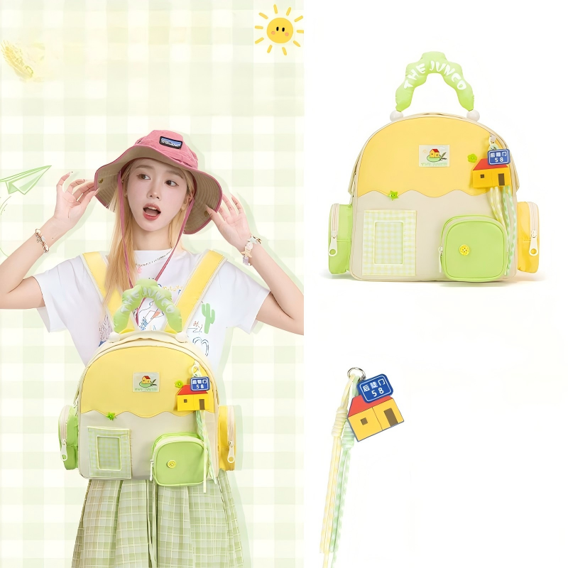 Green Zippered Coffin Anime Sweet Ita Shoulder Bag