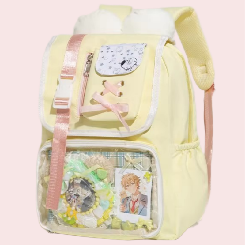 Multi-Color Bow Zippered Daily Sweet Japanese College Style Ita Backpack